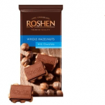 Шоколад молочний Roshen з цілими лісовими горіхами 90г - image-0